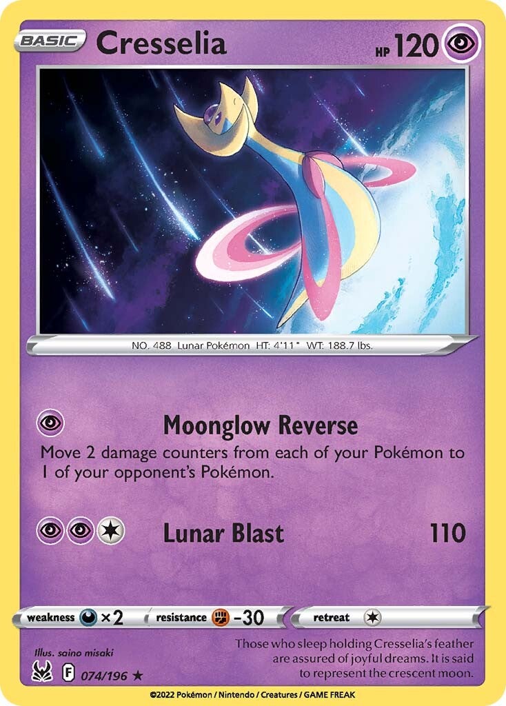 Cresselia (074/196) [Sword & Shield: Lost Origin] Reverse Holofoil