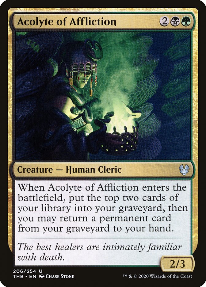 Acolyte of Affliction [Theros Beyond Death] Foil