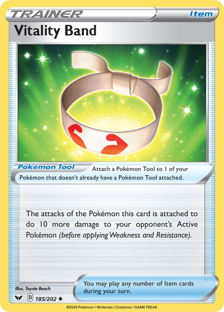 Vitality Band (185/202) [Sword & Shield: Base Set] Reverse Holofoil