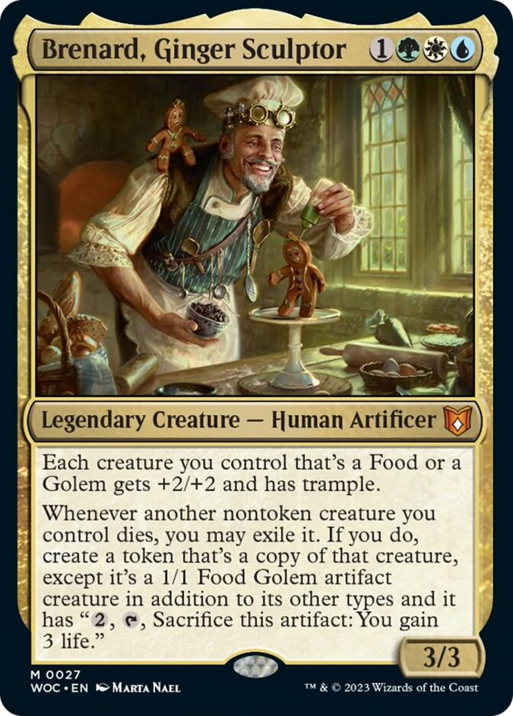 Brenard, Ginger Sculptor [Wilds of Eldraine Commander] Foil