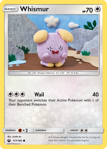 Whismur (117/168) [Sun & Moon: Celestial Storm] Reverse Holofoil