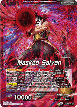 Masked Saiyan // SS3 Bardock, Reborn from Darkness (Starter Deck Exclusive) (SD16-01) [Cross Spirits] Parallel Foil