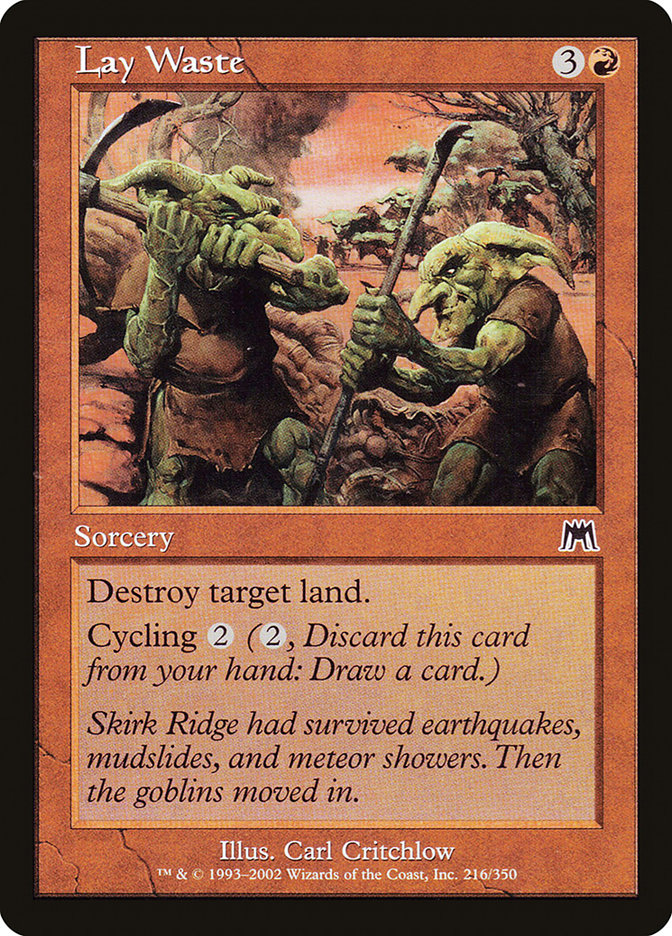 Lay Waste [Onslaught] Foil