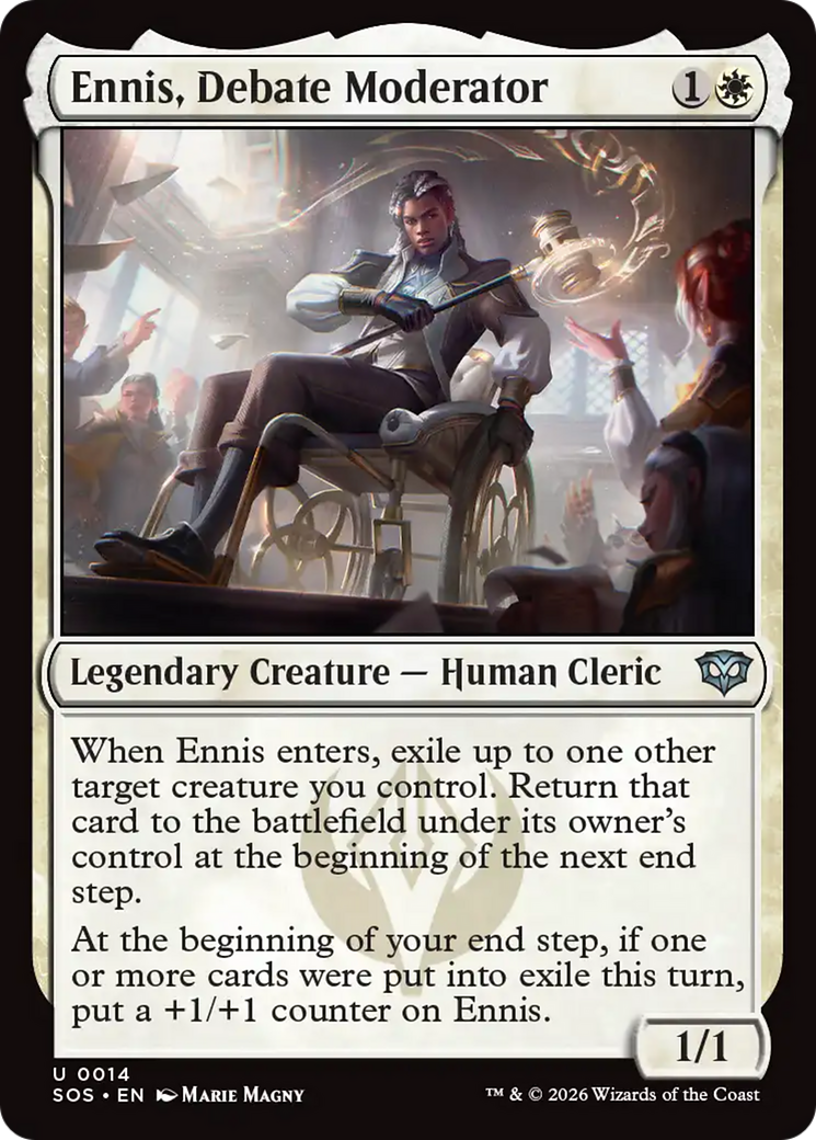 Ennis, Debate Moderator [Secrets of Strixhaven] Foil