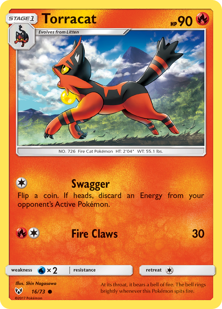 Torracat (16/73) [Sun & Moon: Shining Legends] Reverse Holofoil