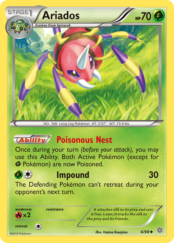Ariados (6/98) [XY: Ancient Origins] Reverse Holofoil