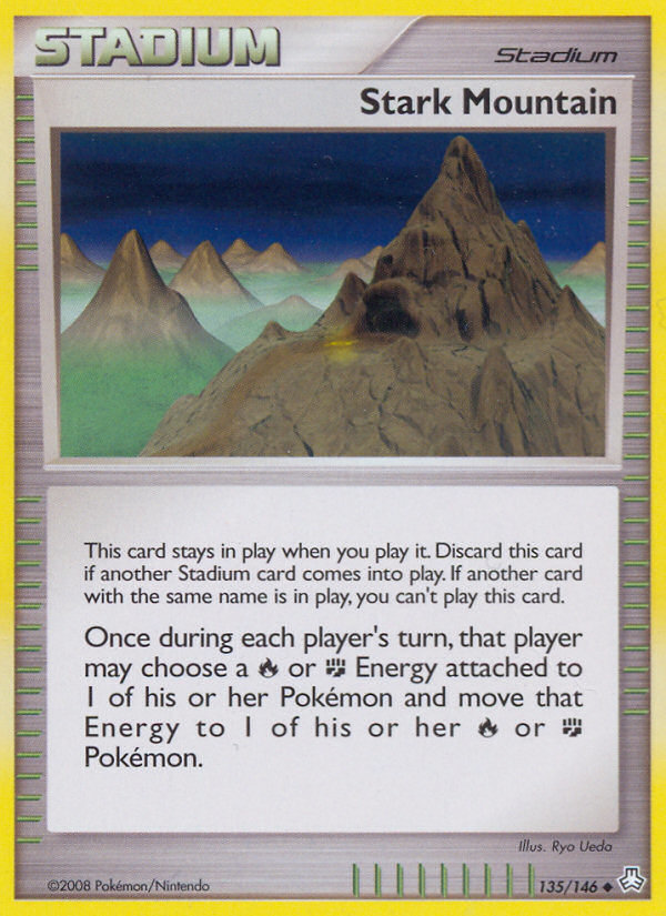 Stark Mountain (135/146) [Diamond & Pearl: Legends Awakened] Reverse Holofoil