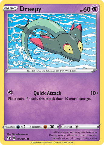 Dreepy (089/192) [Sword & Shield: Rebel Clash] Reverse Holofoil
