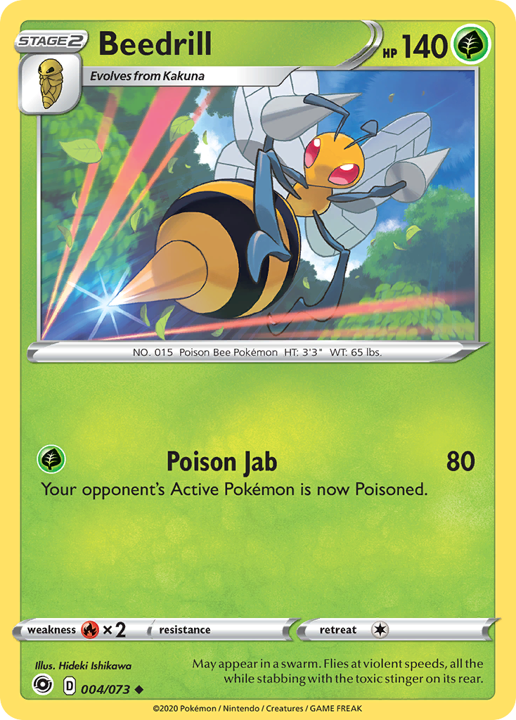 Beedrill (004/073) [Sword & Shield: Champion's Path] Reverse Holofoil