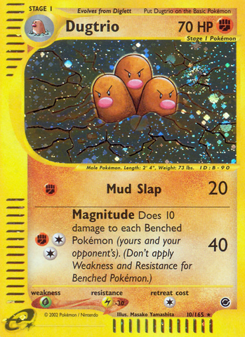 Dugtrio (10/165) [Expedition: Base Set] Reverse Holofoil