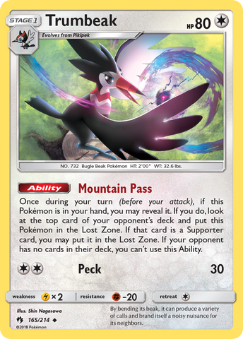 Trumbeak (165/214) [Sun & Moon: Lost Thunder] Reverse Holofoil