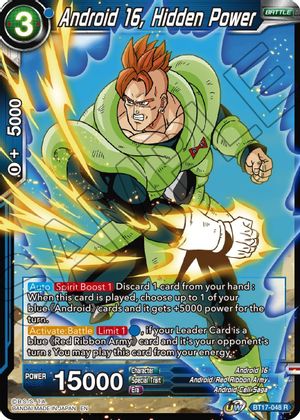 Android 16, Hidden Power (BT17-048) [Ultimate Squad] Parallel Foil