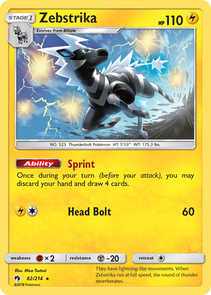 Zebstrika (82/214) [Sun & Moon: Lost Thunder] Reverse Holofoil