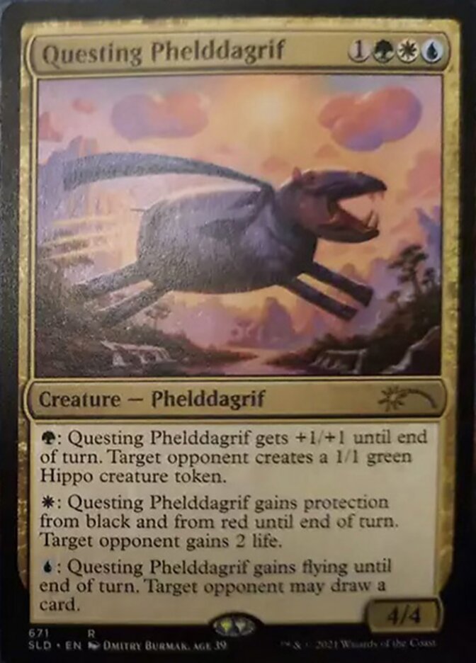 Questing Phelddagrif (671) [Secret Lair Drop Promos] Foil