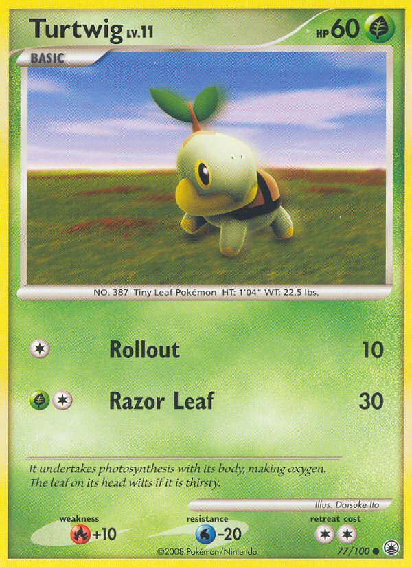 Turtwig (77/100) [Diamond & Pearl: Majestic Dawn] Reverse Holofoil