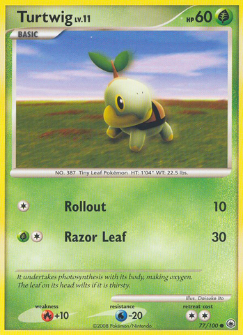 Turtwig (77/100) [Diamond & Pearl: Majestic Dawn] Reverse Holofoil
