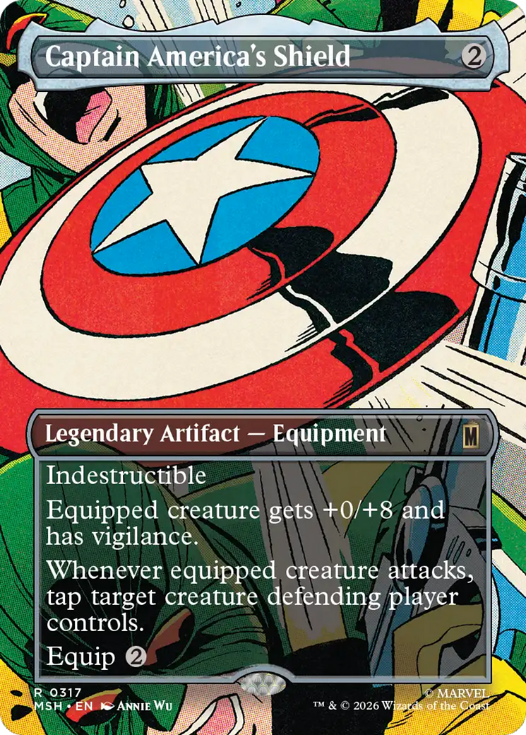 Captain America's Shield (Borderless) (0317) [Marvel Super Heroes] Foil