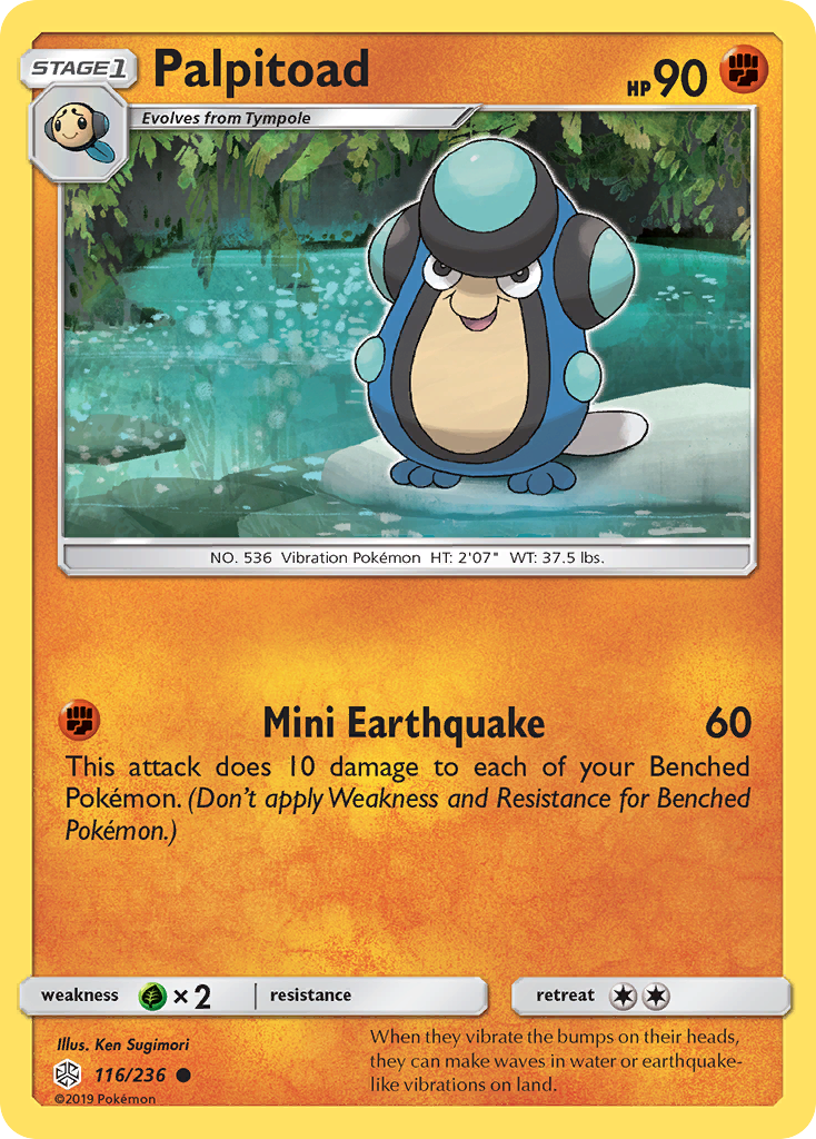Palpitoad (116/236) [Sun & Moon: Cosmic Eclipse] Reverse Holofoil