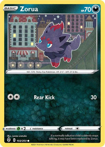 Zorua (102/203) [Sword & Shield: Evolving Skies] Reverse Holofoil