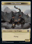 Cat Dragon // Spirit (002) Double-Sided Token [Double Masters 2022 Tokens] Foil