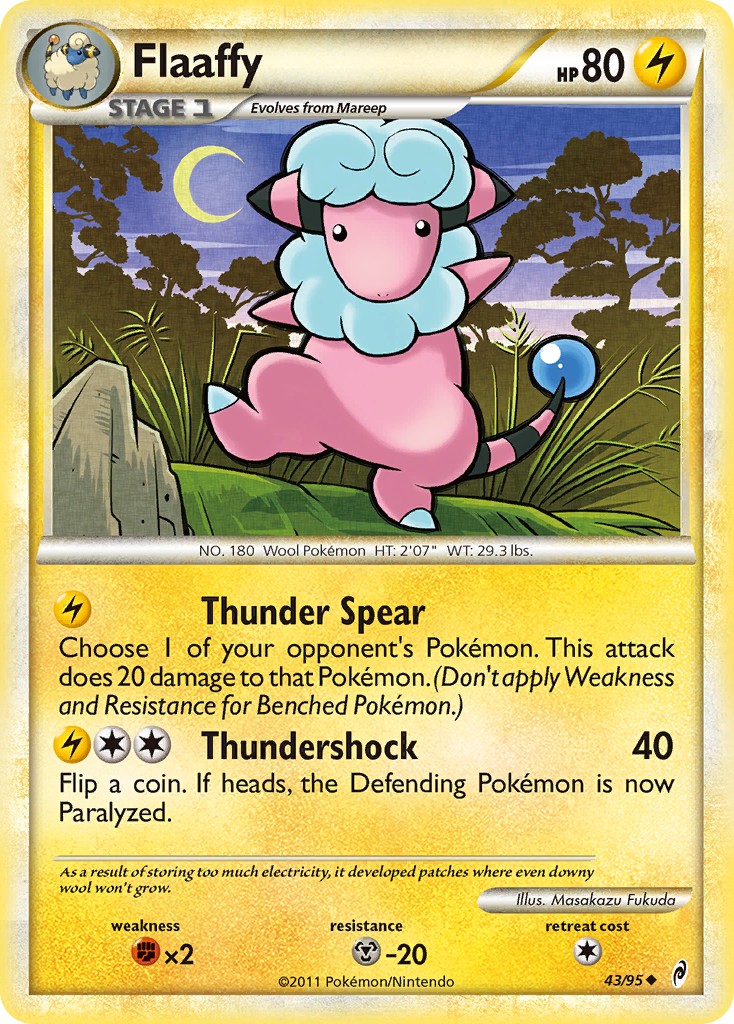 Flaaffy (43/95) [HeartGold & SoulSilver: Call of Legends] Reverse Holofoil