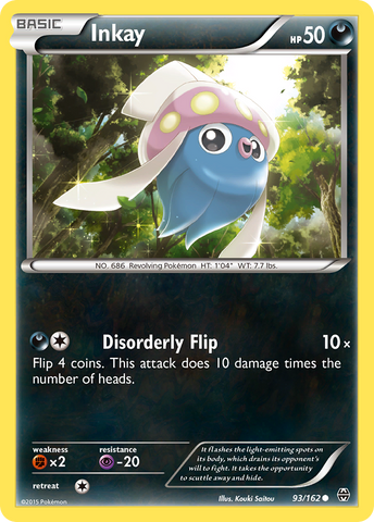 Inkay (93/162) [XY: BREAKthrough] Reverse Holofoil