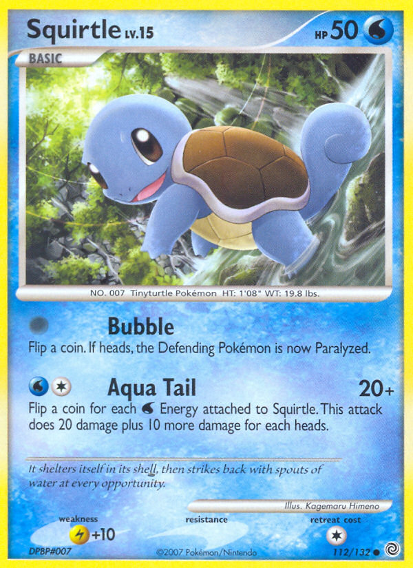 Squirtle (112/132) [Diamond & Pearl: Secret Wonders] Reverse Holofoil