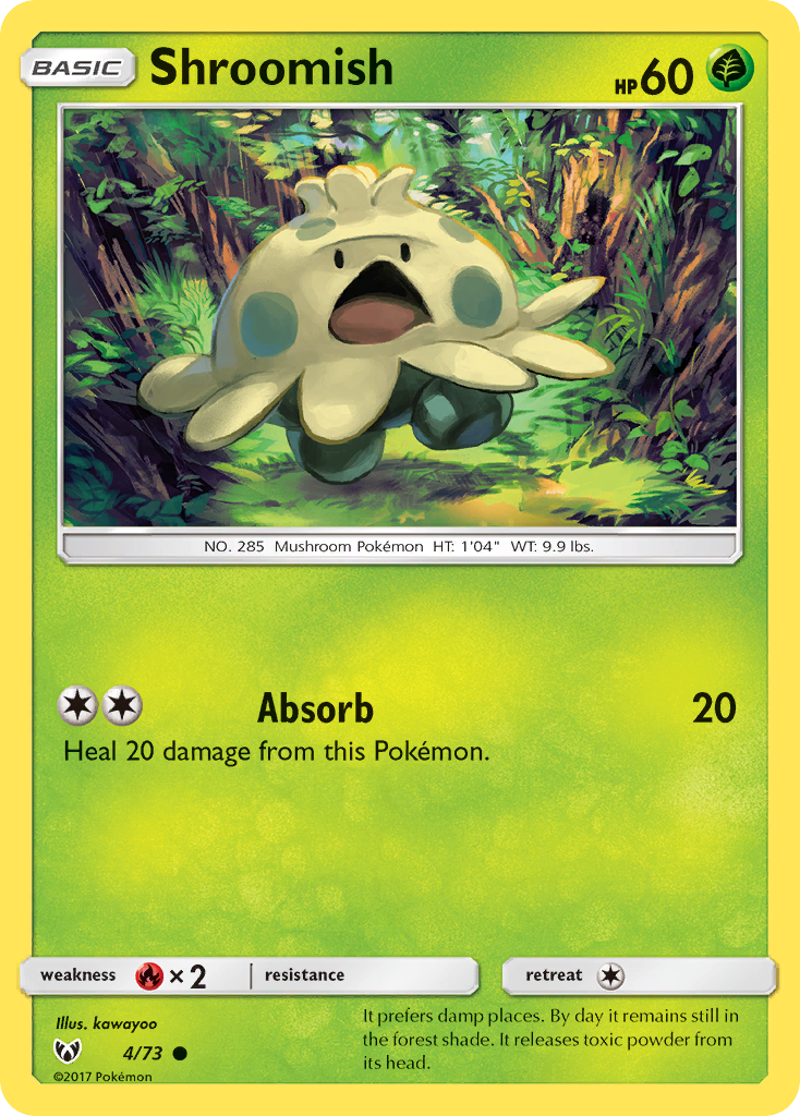 Shroomish (4/73) [Sun & Moon: Shining Legends] Reverse Holofoil