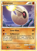Lunatone (25/102) [HeartGold & SoulSilver: Triumphant] Reverse Holofoil