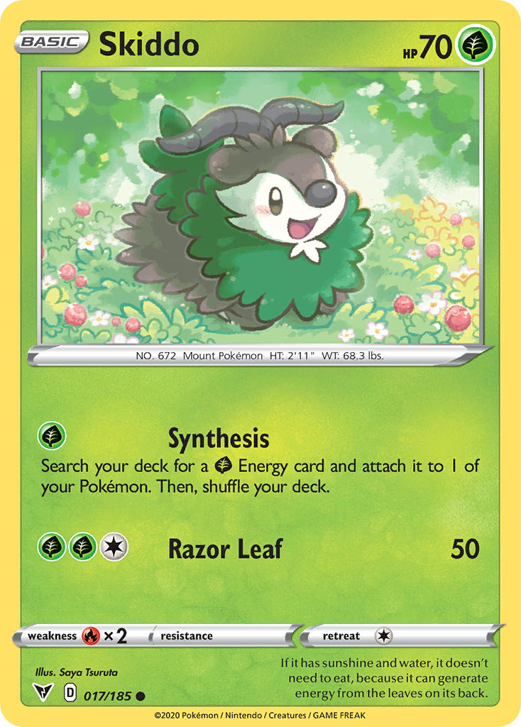 Skiddo (017/185) [Sword & Shield: Vivid Voltage] Reverse Holofoil