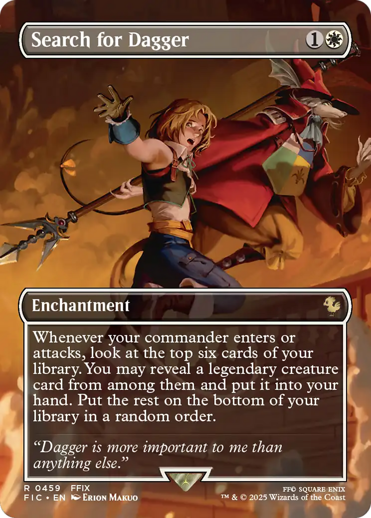 Search for Dagger (Borderless) [FINAL FANTASY Commander] Foil