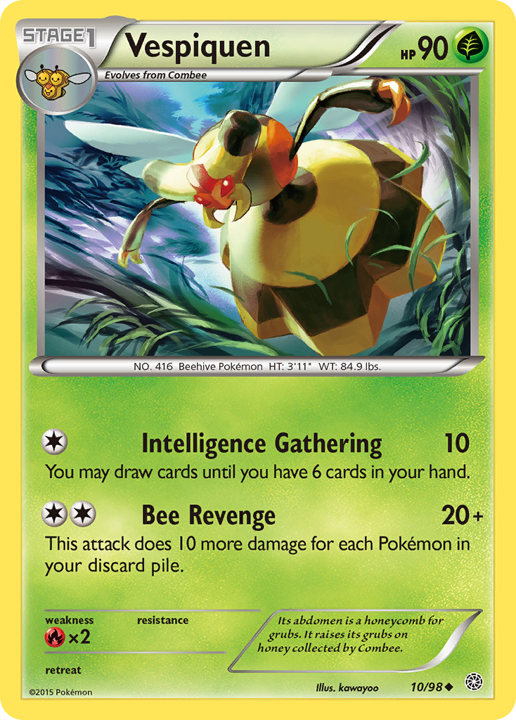 Vespiquen (10/98) [XY: Ancient Origins] Reverse Holofoil
