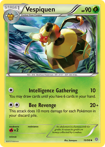 Vespiquen (10/98) [XY: Ancient Origins] Reverse Holofoil