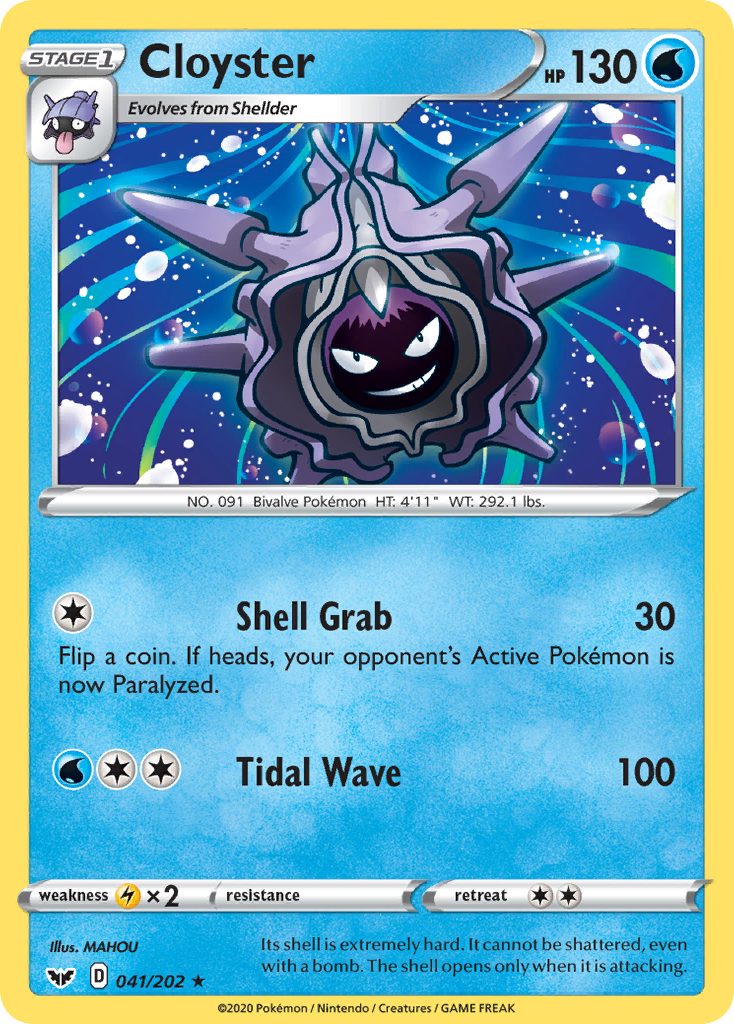 Cloyster (041/202) [Sword & Shield: Base Set] Reverse Holofoil