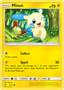 Minun (34/73) [Sun & Moon: Shining Legends] Reverse Holofoil