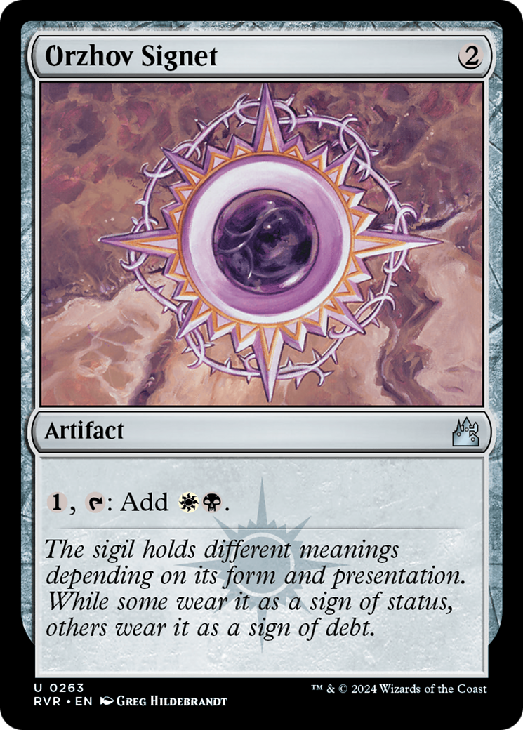 Orzhov Signet [Ravnica Remastered] Foil