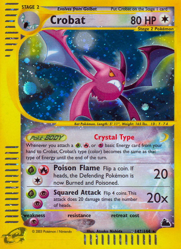 Crobat (147/144) [Skyridge] Reverse Holofoil