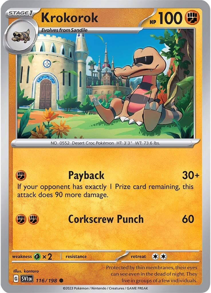 Krokorok (116/198) [Scarlet & Violet: Base Set] Reverse Holofoil