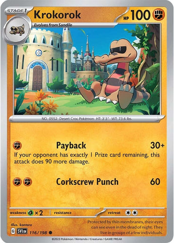 Krokorok (116/198) [Scarlet & Violet: Base Set] Reverse Holofoil