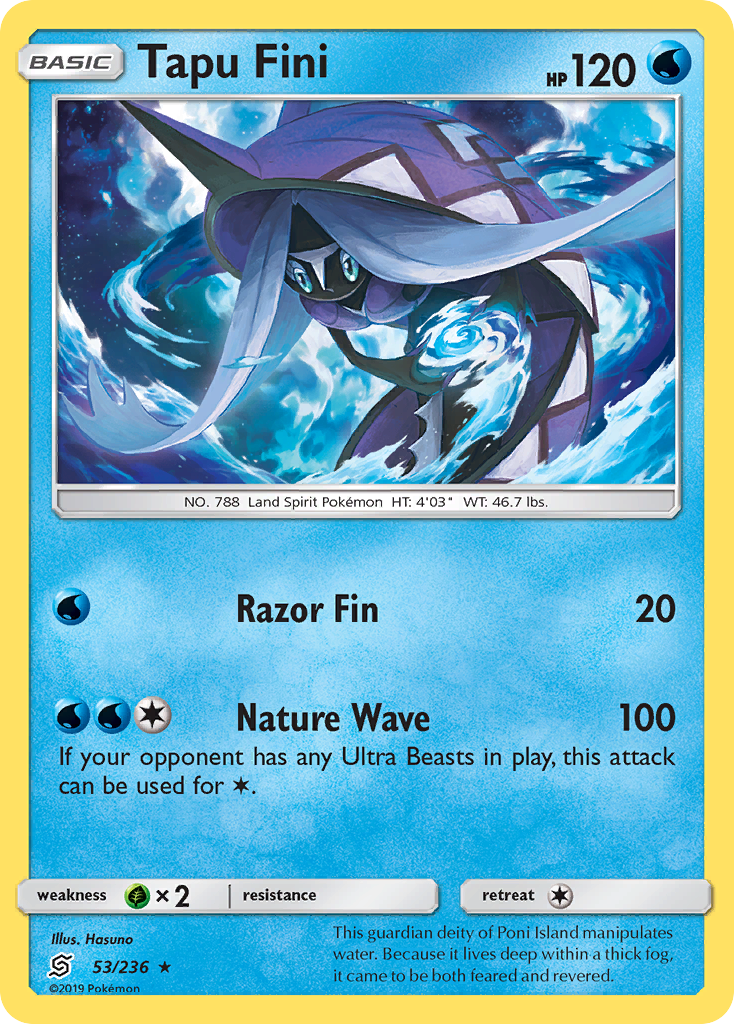 Tapu Fini (53/236) [Sun & Moon: Unified Minds] Reverse Holofoil