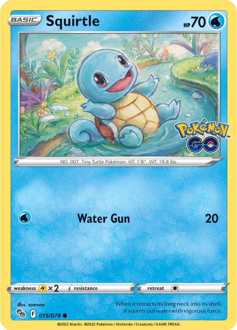Squirtle (015/078) [Pokémon GO] Reverse Holofoil