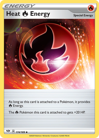 Heat Fire Energy (174/189) [Sword & Shield: Darkness Ablaze] Reverse Holofoil
