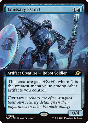 Emissary Escort (Extended Art) [Edge of Eternities] Foil