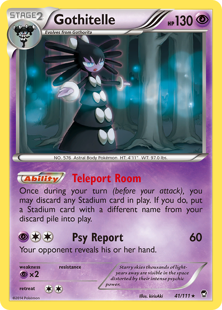 Gothitelle (41/111) [XY: Furious Fists] Reverse Holofoil
