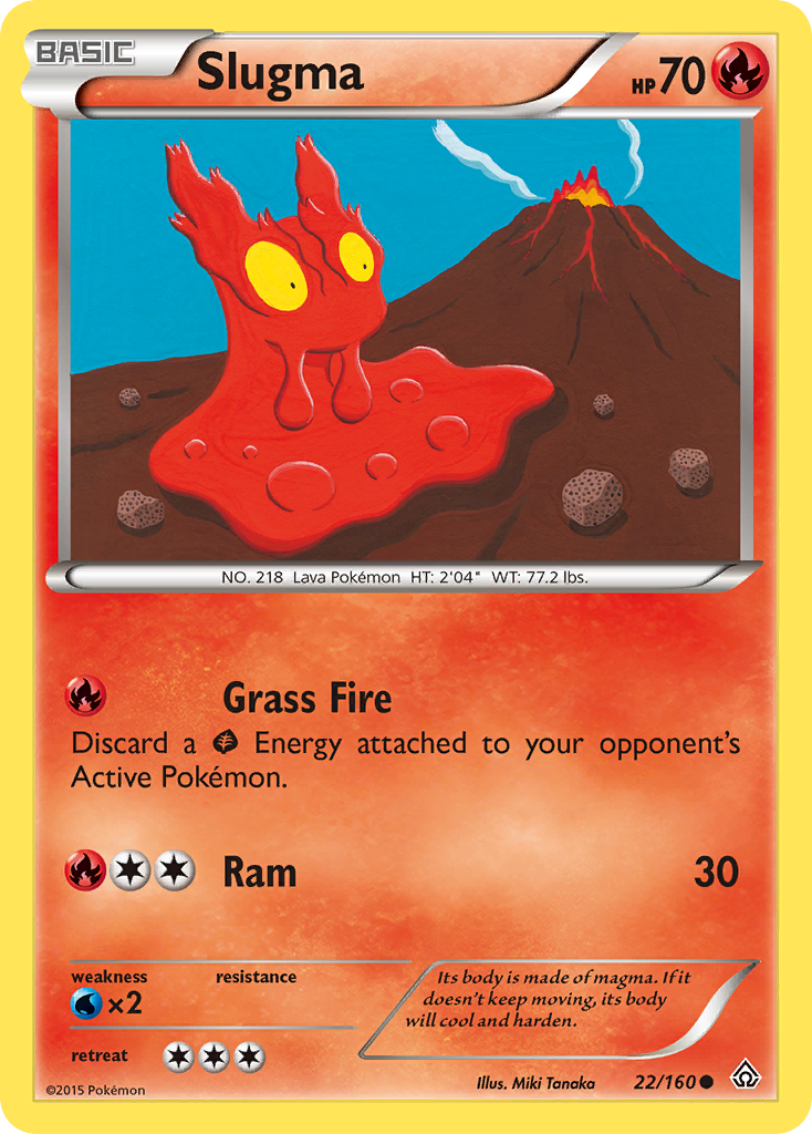 Slugma (22/160) [XY: Primal Clash] Reverse Holofoil