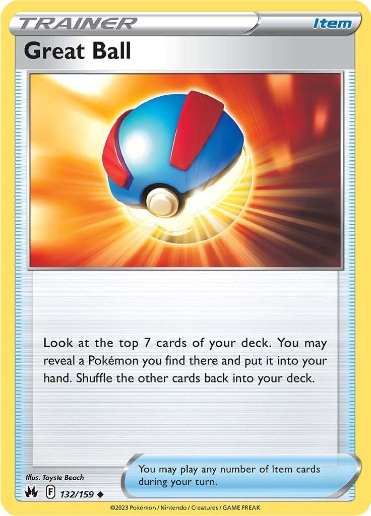 Great Ball (132/159) [Sword & Shield: Crown Zenith] Reverse Holofoil