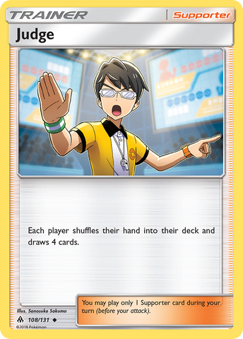 Judge (108/131) [Sun & Moon: Forbidden Light] Reverse Holofoil