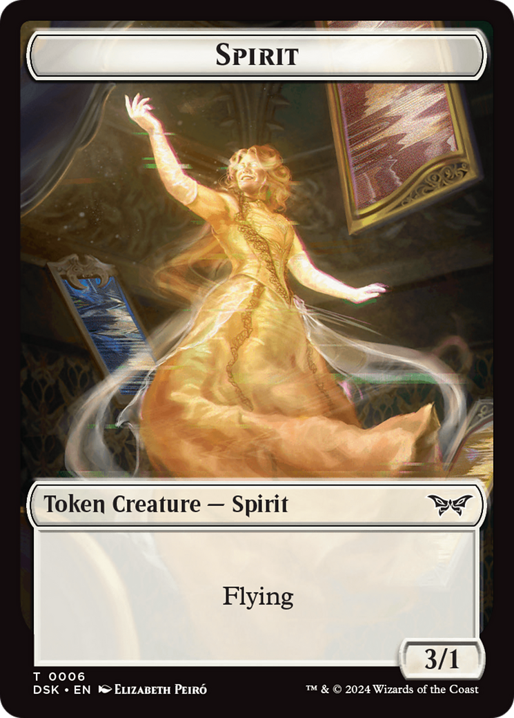 Spirit (0006) Token [Duskmourn: House of Horror Tokens] Foil