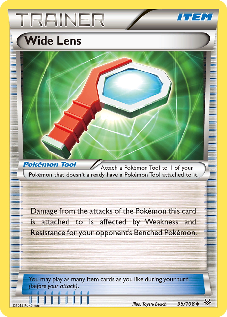 Wide Lens (95/108) [XY: Roaring Skies] Reverse Holofoil