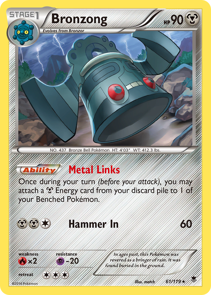 Bronzong (61/119) [XY: Phantom Forces] Reverse Holofoil